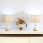 Price and Buy Ceramic Vase Table Lamp with Drum Shade in Cream - Image 4
