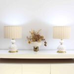 Price and Buy Ceramic Vase Table Lamp with Drum Shade in Cream - Image 5