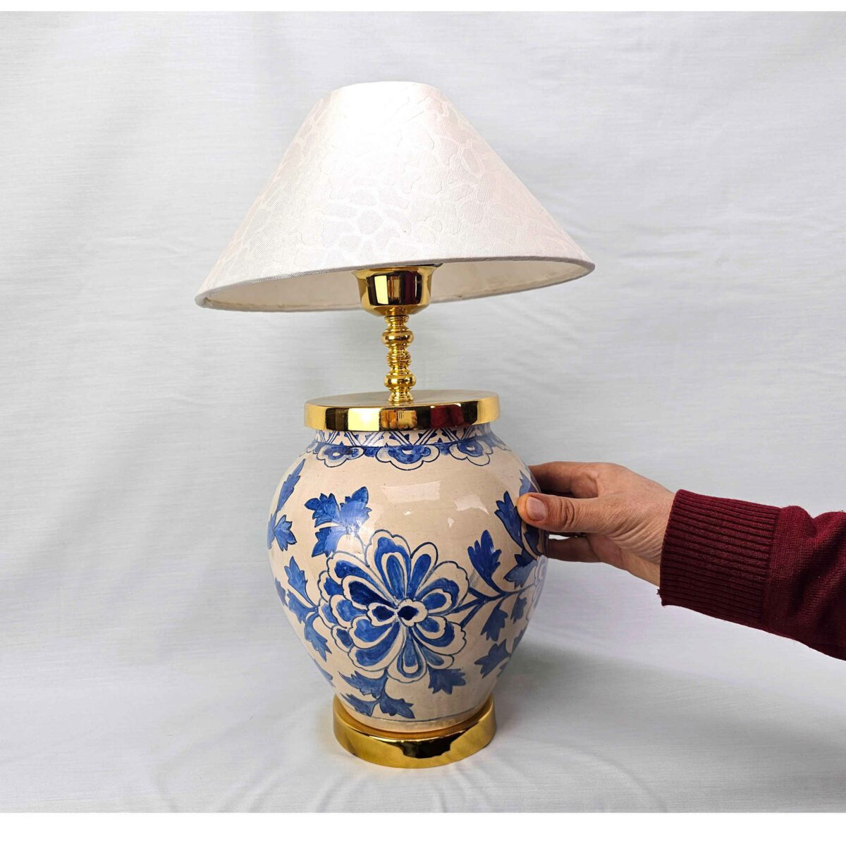 Price and Buy Ceramic Vase Table Lamp with Fabric Shade for Cozy Atmosphere - Image 4