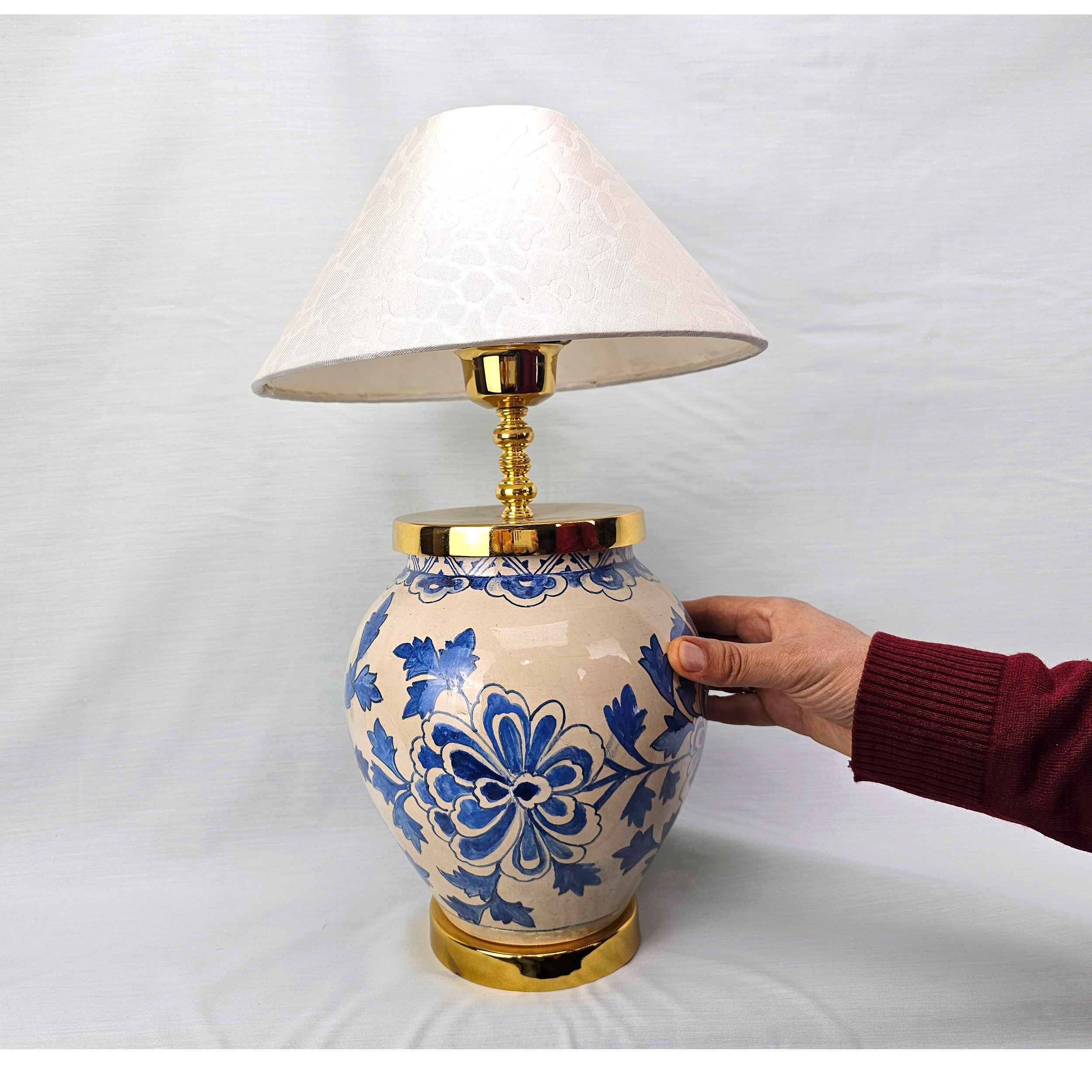 Price and Buy Ceramic Vase Table Lamp with Fabric Shade for Cozy Atmosphere - Image 4