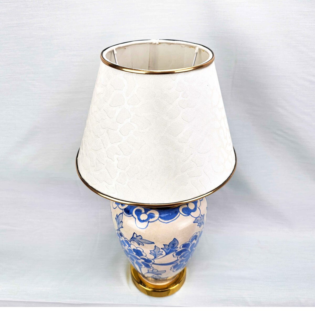 Price and Buy Ceramic Vase Table Lamp with Fabric Shade Oriental Theme - Image 3