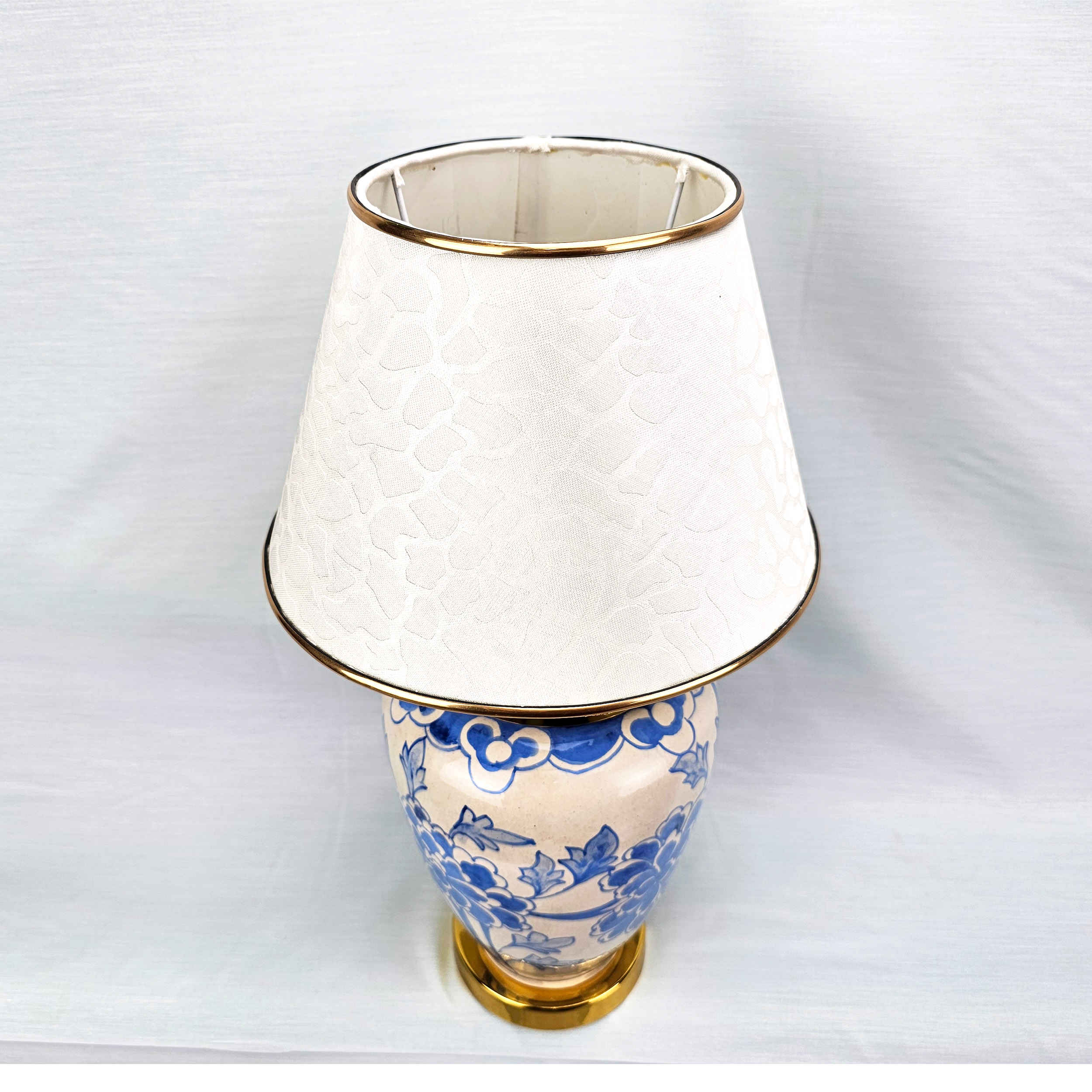 Price and Buy Ceramic Vase Table Lamp with Fabric Shade Oriental Theme - Image 3