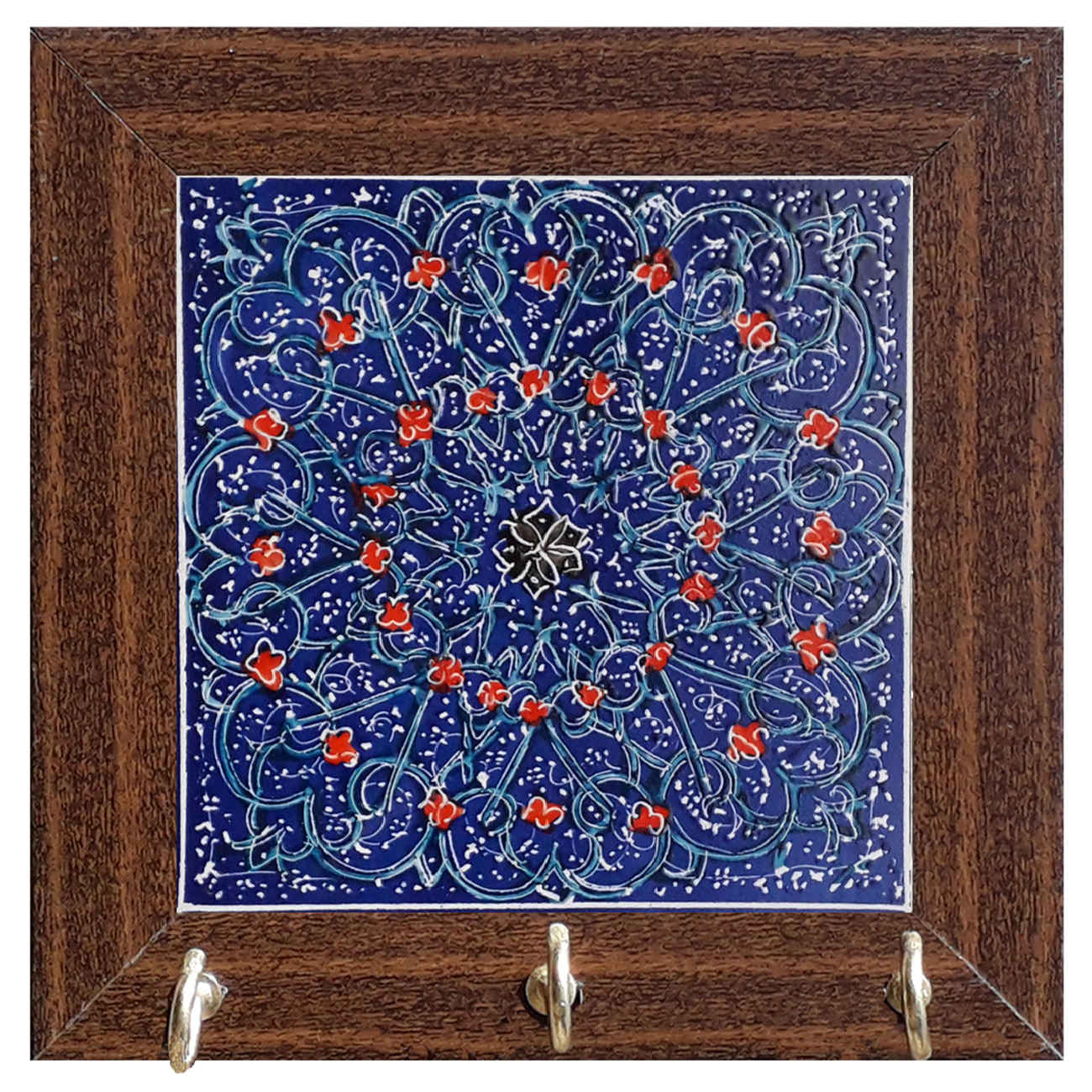 Price and Buy Ceramic Wall Key Holder – with Wooden Frame for a Beautifully Organized Entryway_69011c5781e52.jpeg Price and Buy Ceramic Wall Key Holder – with Wooden Frame for a Beautifully Organized Entryway - Image 1