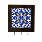 Price and Buy Ceramic Wall Key Holder – with Wooden Frame  for Organizing Your Key