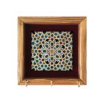 Price and Buy Ceramic Wall Key Holder – with Wooden Frame & Model Gelak