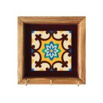 Price and Buy Ceramic Wall Key Holder – with Wooden Frame Model Sima
