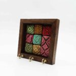 Price and Buy Ceramic Wall Key Holder – with Wooden Frame & Model Sonnati - Image 3