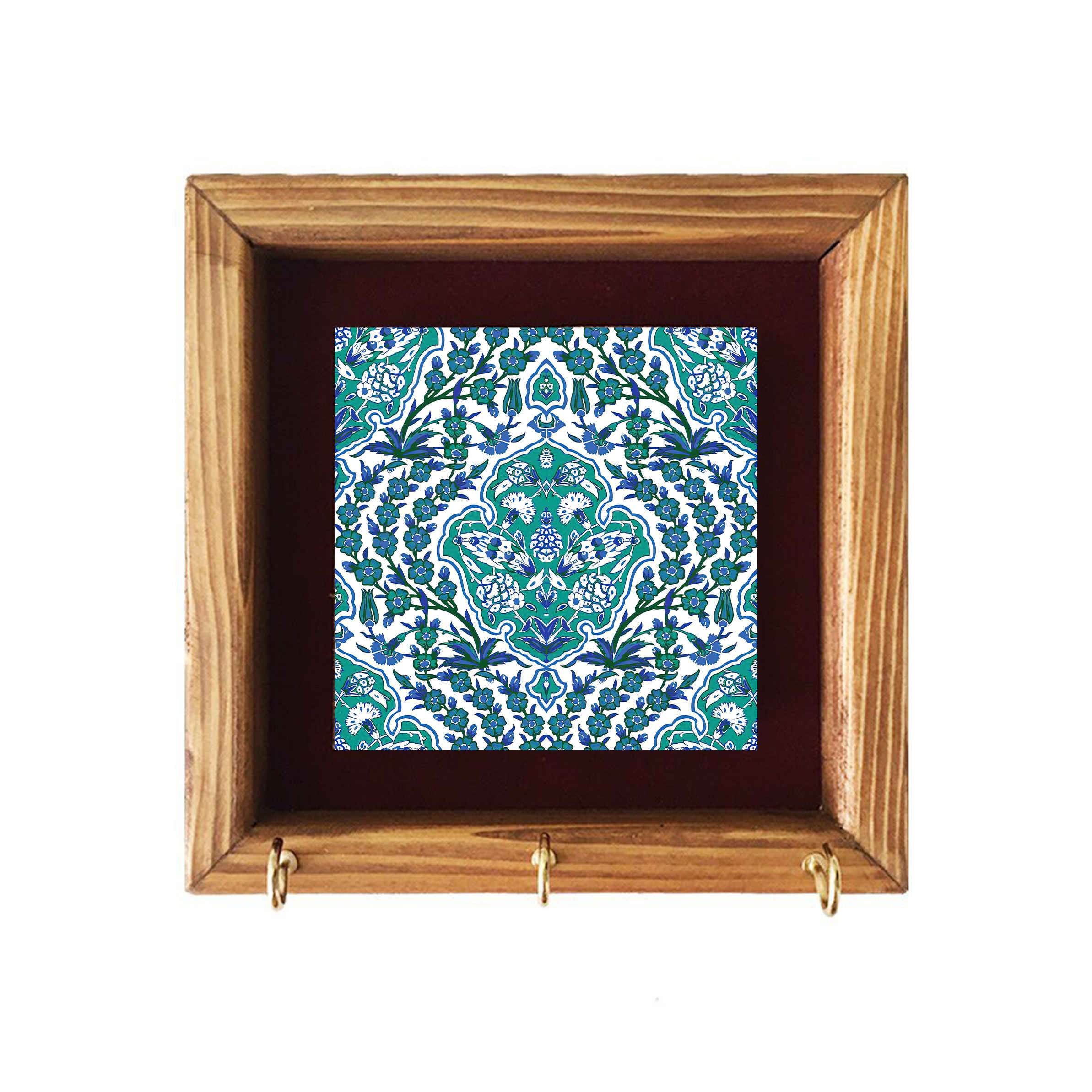 Price and Buy Ceramic Wall Key Holder – with Wooden Frame &Model Traditional_68fd6c5c7b5d7.jpeg Price and Buy Ceramic Wall Key Holder – with Wooden Frame &Model Traditional - Image 1