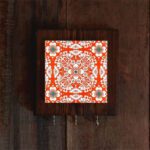 Price and Buy Ceramic Wall Key Holder – with Wooden Frame, Perfect for Organizing Key in Red - Image 3