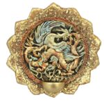 Price and Buy Ceramic Wall Plate Candle Holder – Artisanal Design Dragon Style