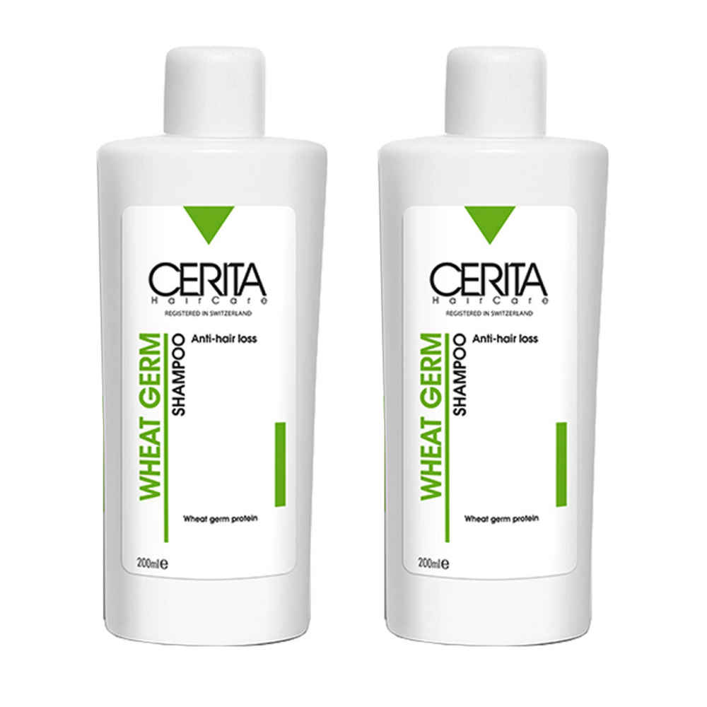 Price and Buy Cerita Anti-Hair Loss Wheat Germ Shampoo – Nourishes Scalp, Reduces Hair Loss (Pack of 2) - Image 3