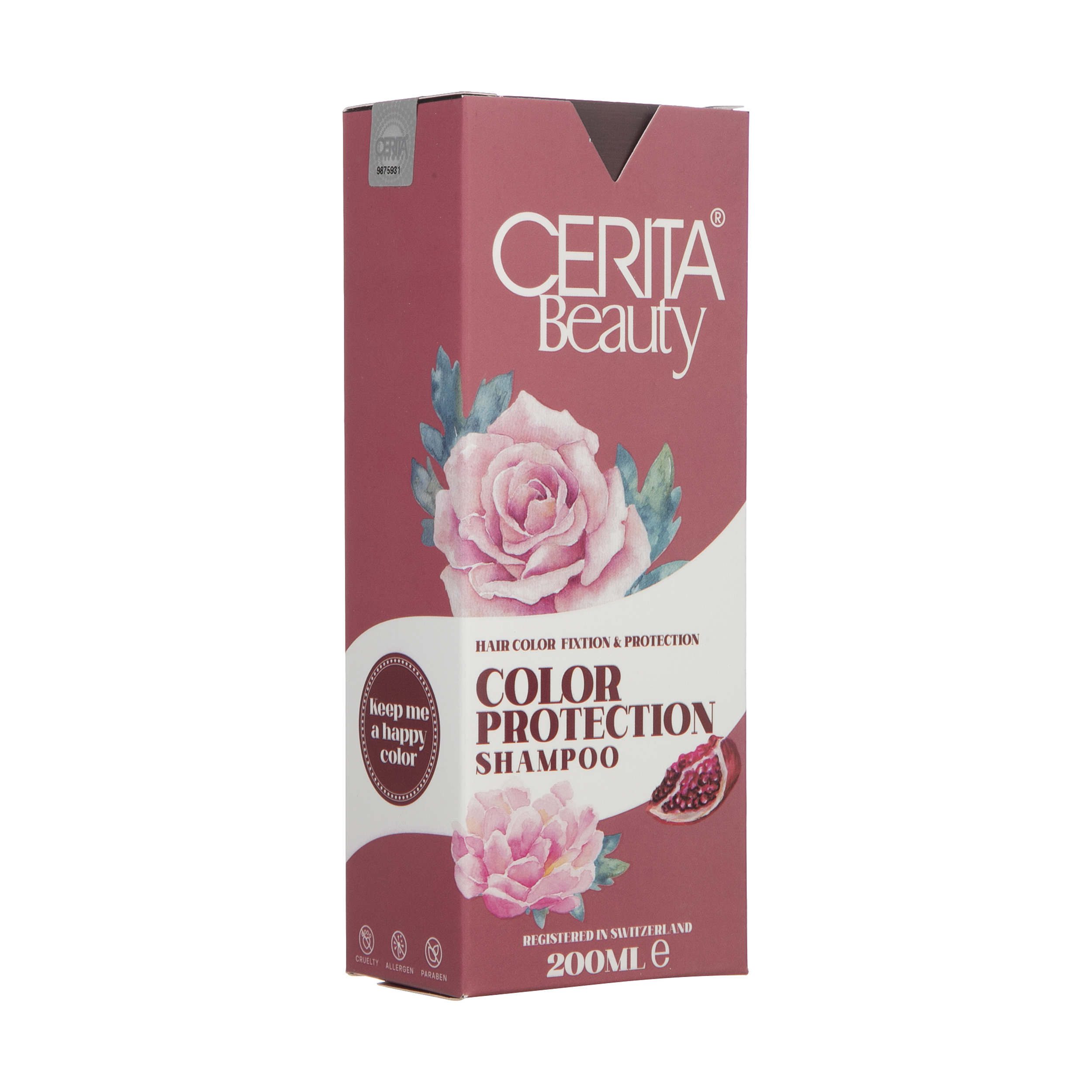 Price and Buy Cerita Beauty Color Fixation & Protection Shampoo – Locks in Color & Protects, 200 ml - Image 3