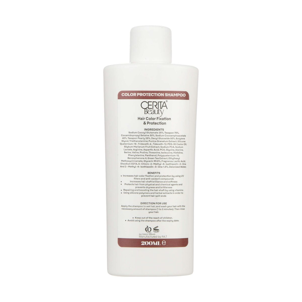 Price and Buy Cerita Beauty Color Fixation & Protection Shampoo – Locks in Color & Protects, 200 ml - Image 4