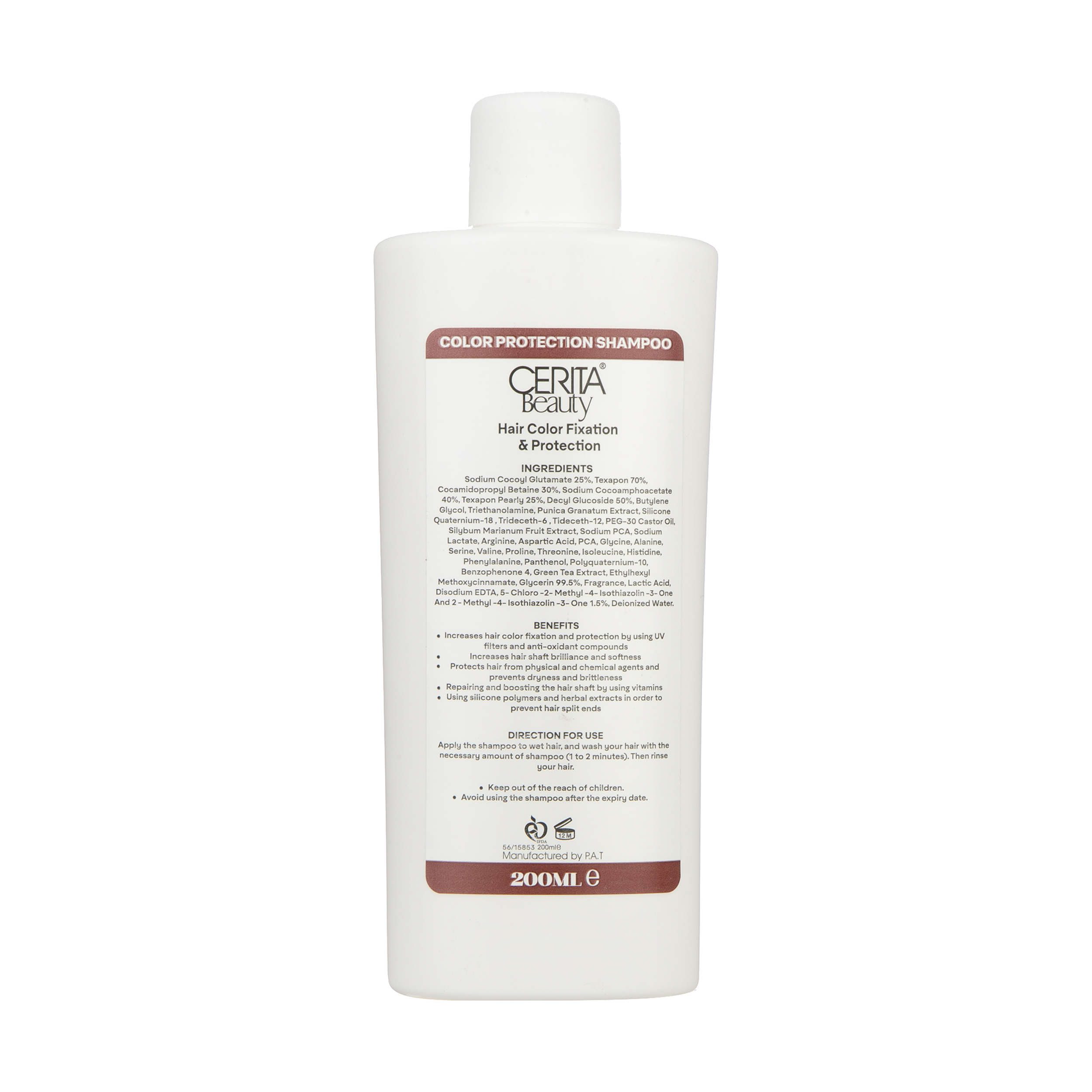 Price and Buy Cerita Beauty Color Fixation & Protection Shampoo – Locks in Color & Protects, 200 ml - Image 4