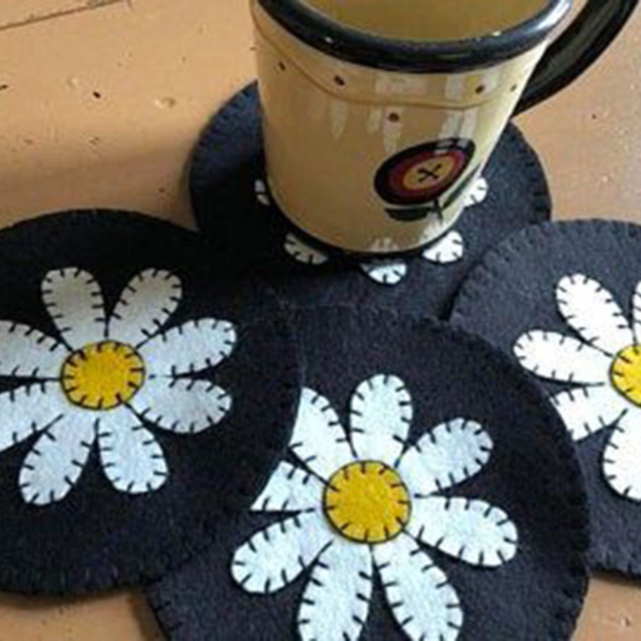 Price and Buy Chamomile Felt Coaster Suitable for Parties & Gatherings (6x)_6902dbd3d8f56.jpeg Price and Buy Chamomile Felt Coaster Suitable for Parties & Gatherings (6x) - Image 1