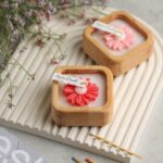 Price and Buy Chamomile Wooden Jar Candle – Clean Burn & Long-Lasting & Stylish - Image 4