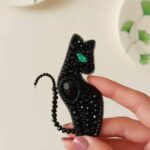 Price and Buy Charming Beaded Cat Brooch – Adorable and Colorful - Image 3