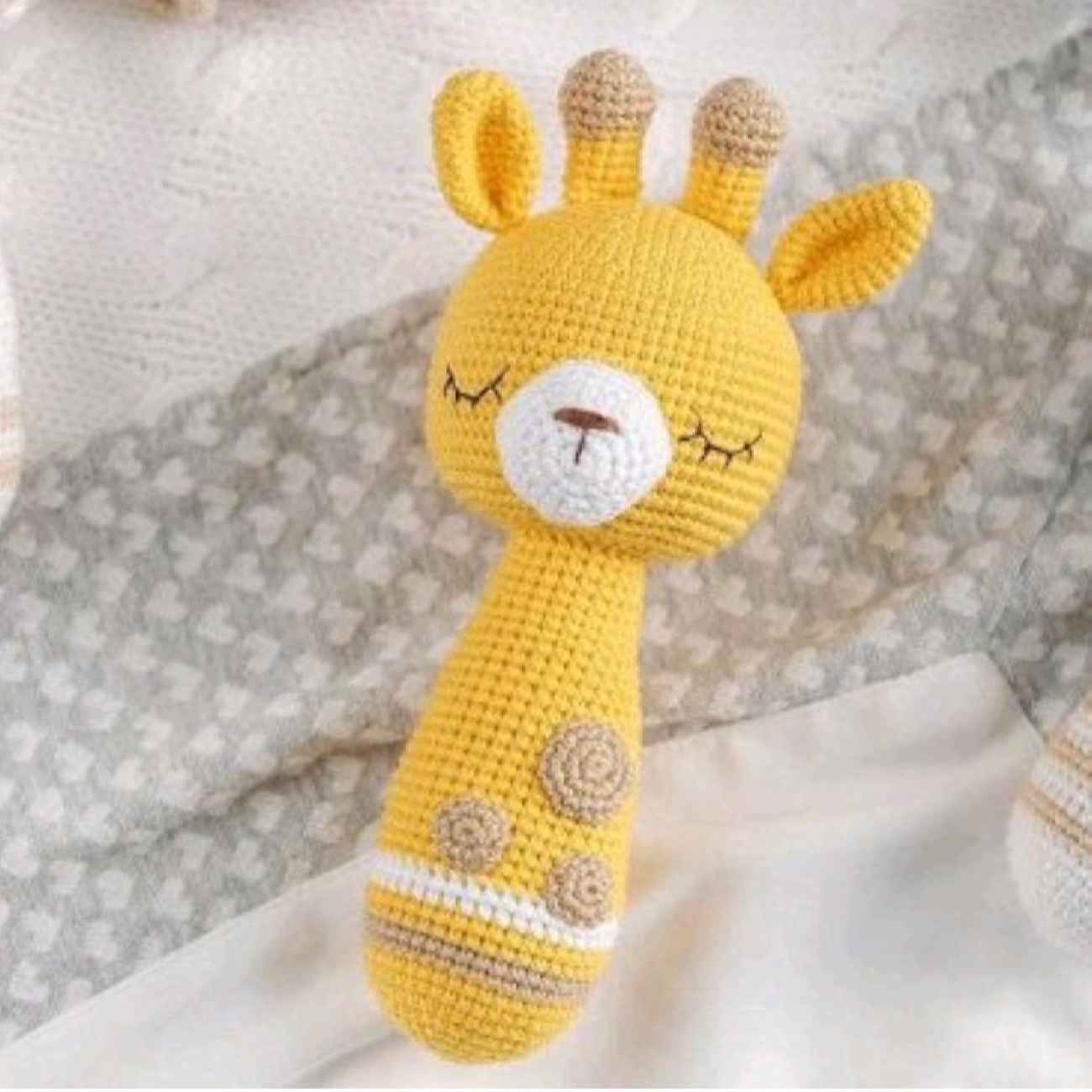 Price and Buy Charming Knitted Giraffe Baby Rattle – Safe, Soft & Cuddly Perfect for Infants_6903aa7392443.jpeg Price and Buy Charming Knitted Giraffe Baby Rattle – Safe, Soft & Cuddly Perfect for Infants - Image 1