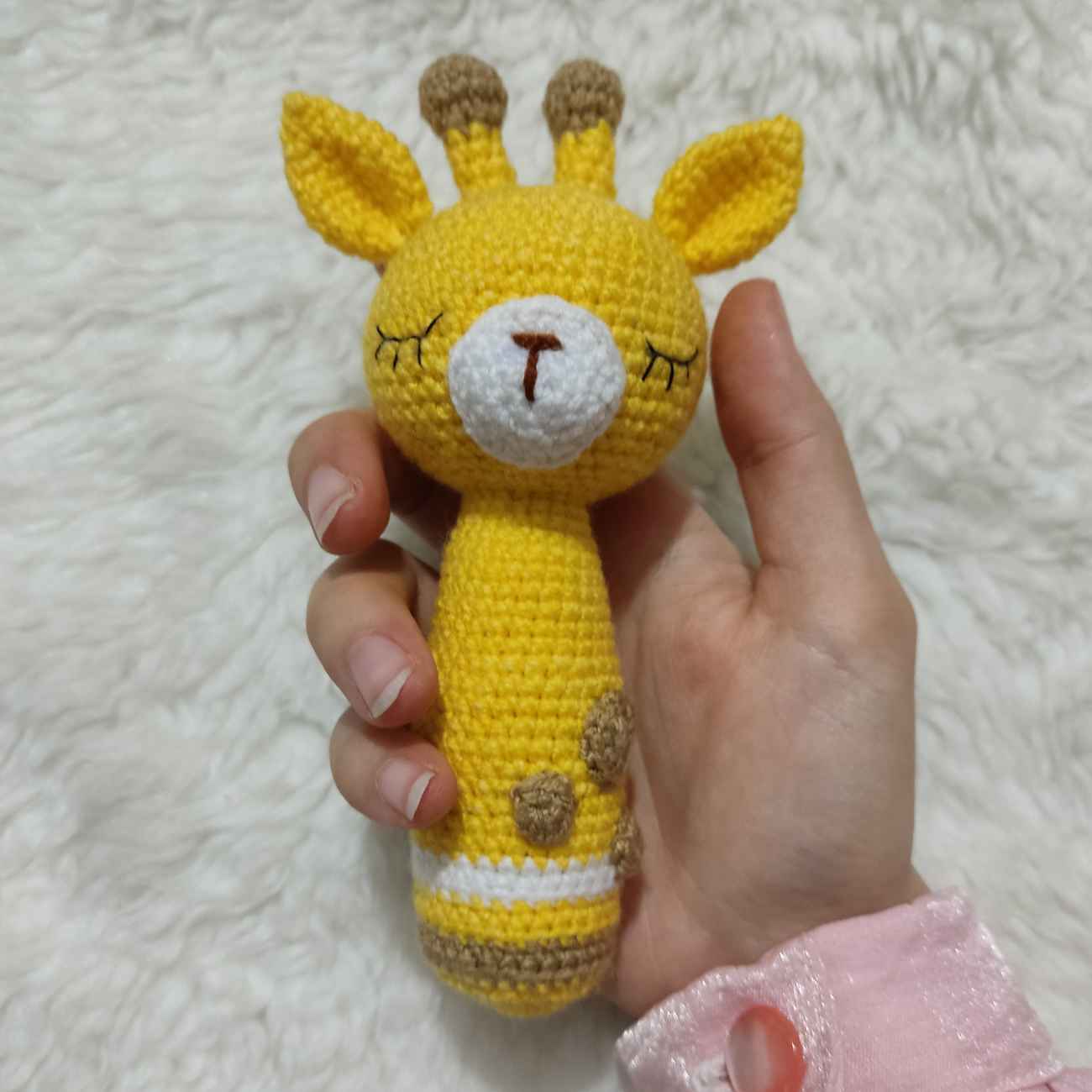 Price and Buy Charming Knitted Giraffe Baby Rattle – Safe, Soft & Cuddly Perfect for Infants_6903aa7619c08.jpeg Price and Buy Charming Knitted Giraffe Baby Rattle – Safe, Soft & Cuddly Perfect for Infants - Image 3