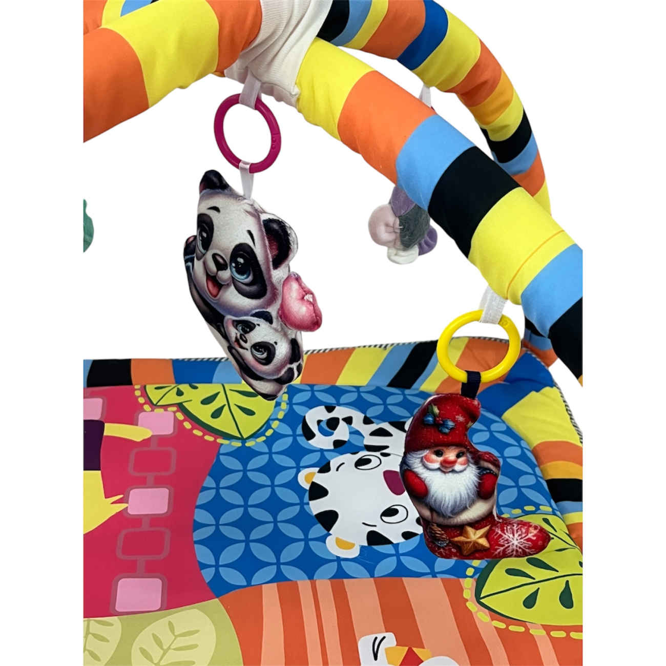 Price and Buy Checkered Animal Theme Baby Play Mat – Soft Micro Fabric with Hanging Toys_6903a497e5455.jpeg Price and Buy Checkered Animal Theme Baby Play Mat – Soft Micro Fabric with Hanging Toys - Image 4