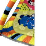 Price and Buy Checkered Animal Theme Baby Play Mat – Soft Micro Fabric with Hanging Toys - Image 5