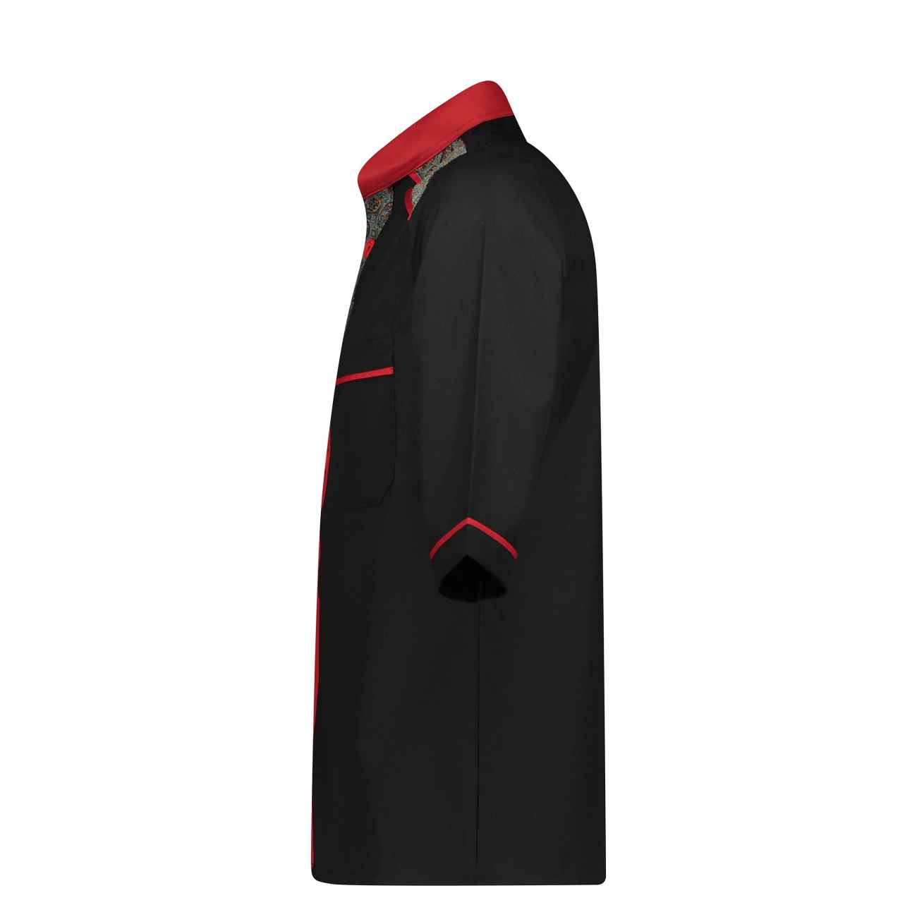 Price and Buy Chef’s Jacket Short Sleeve for Men with Paisley Design - Image 3