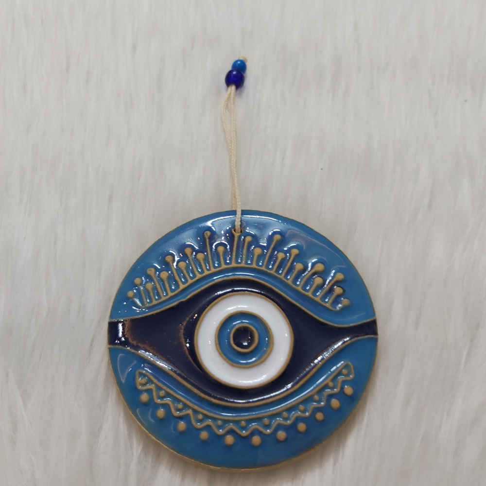 Price and Buy Cheshm Nazar Pottery Wall Hanging Amulet Model Round_68fc32d4da1f7.jpeg Price and Buy Cheshm Nazar Pottery Wall Hanging Amulet Model Round - Image 1