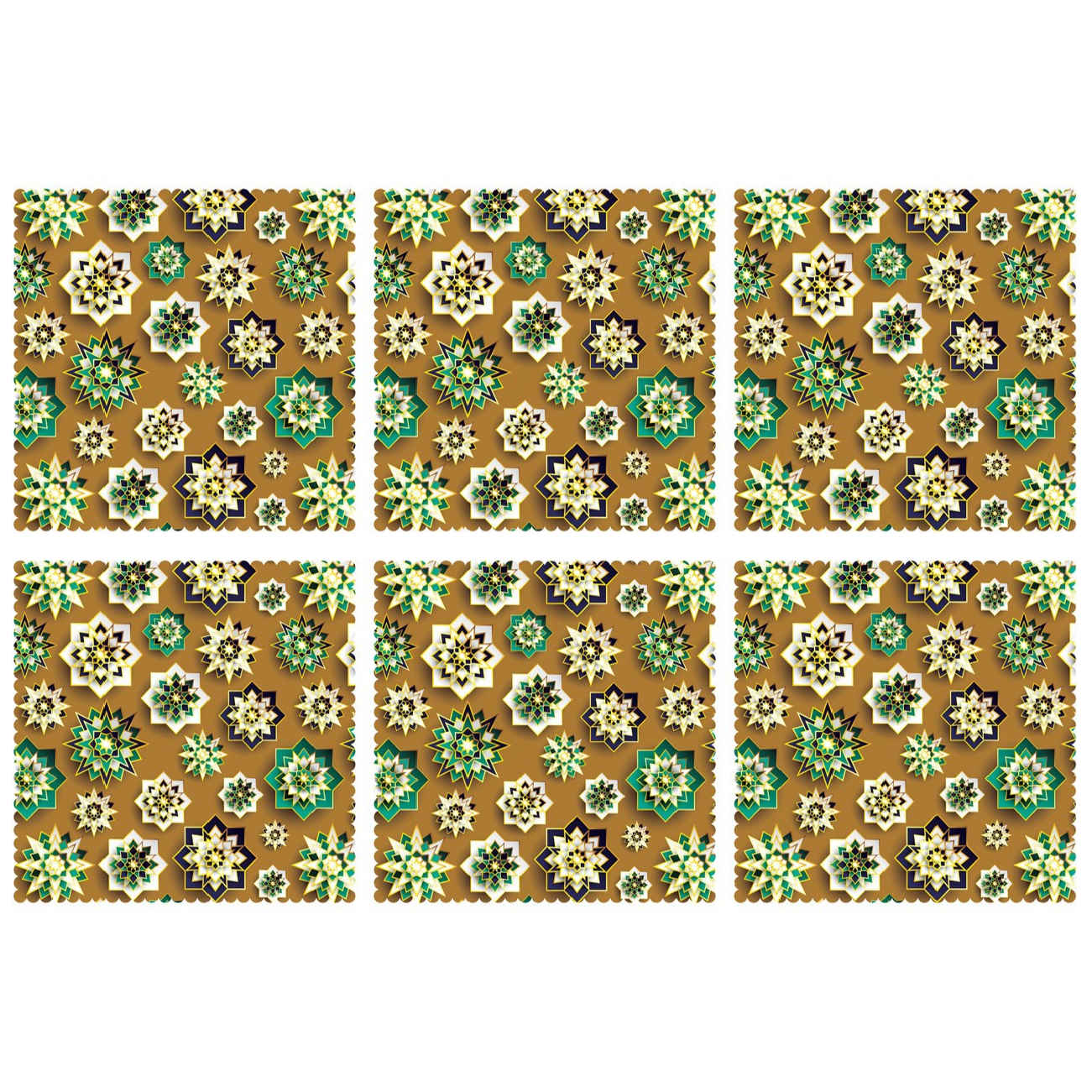 Price and Buy Chic Abstract Geometry Placemat Green (Set of 6)_6902073ab26a5.jpeg Price and Buy Chic Abstract Geometry Placemat Green (Set of 6) - Image 1