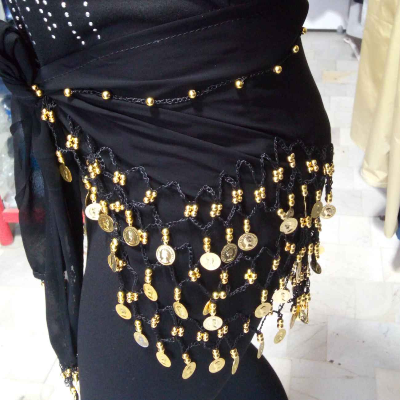 Price and Buy Chiffon Belly Dance Hip Scarf – Perfect for Festival with Silk Thread & Coins_69031438f1ae9.jpeg Price and Buy Chiffon Belly Dance Hip Scarf – Perfect for Festival with Silk Thread & Coins - Image 1
