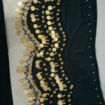Price and Buy Chiffon Belly Dance Hip Scarf – Perfect for Festival with Silk Thread & Coins - Image 3