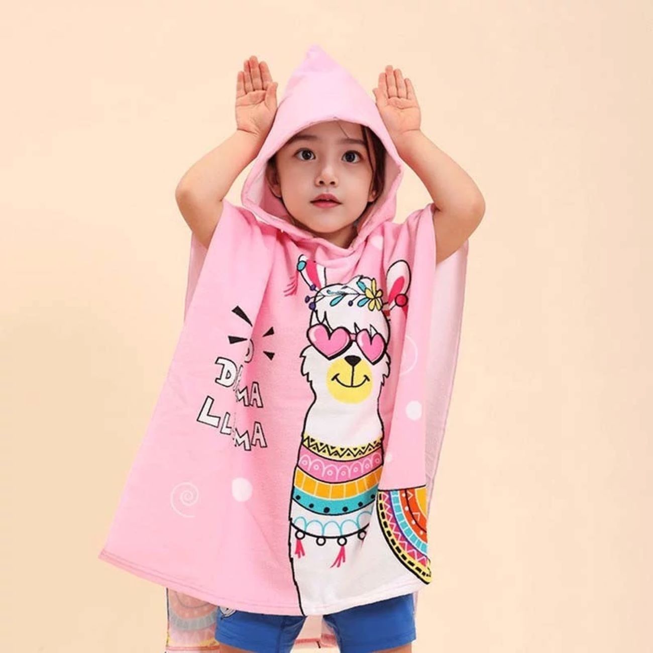 Price and Buy Children’s Pink Hooded Poncho Towel – Perfect for Bath Time & Swimming Days_6902a3cf0fe84.jpeg Price and Buy Children’s Pink Hooded Poncho Towel – Perfect for Bath Time & Swimming Days - Image 1