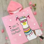 Price and Buy Children’s Pink Hooded Poncho Towel – Perfect for Bath Time & Swimming Days - Image 4