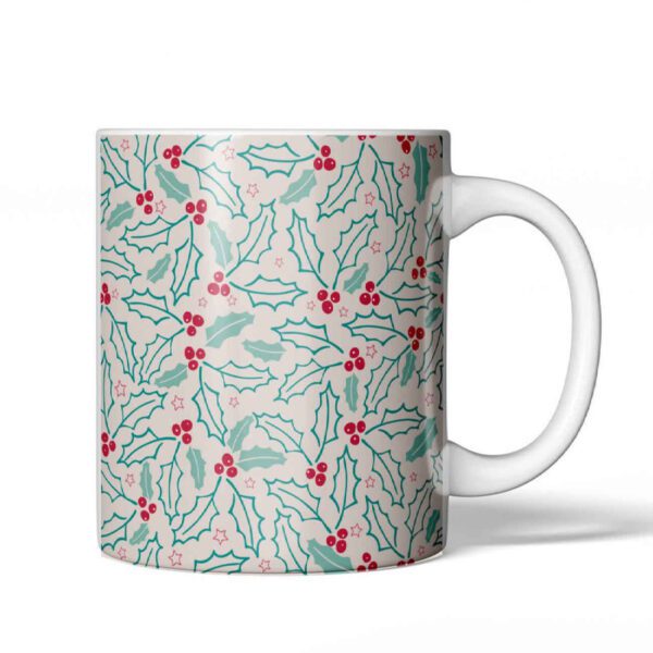Price and Buy Christmas Holly and Berry Patterned Ceramic Mug_690224736c527.jpeg Price and Buy Christmas Holly and Berry Patterned Ceramic Mug