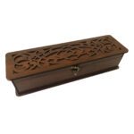 Price and Buy Classic Brown Wooden Tea Box – Simple and Functional