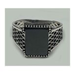 Price and Buy Classic Persian Aqeeq Silver Ring for Men - Image 5