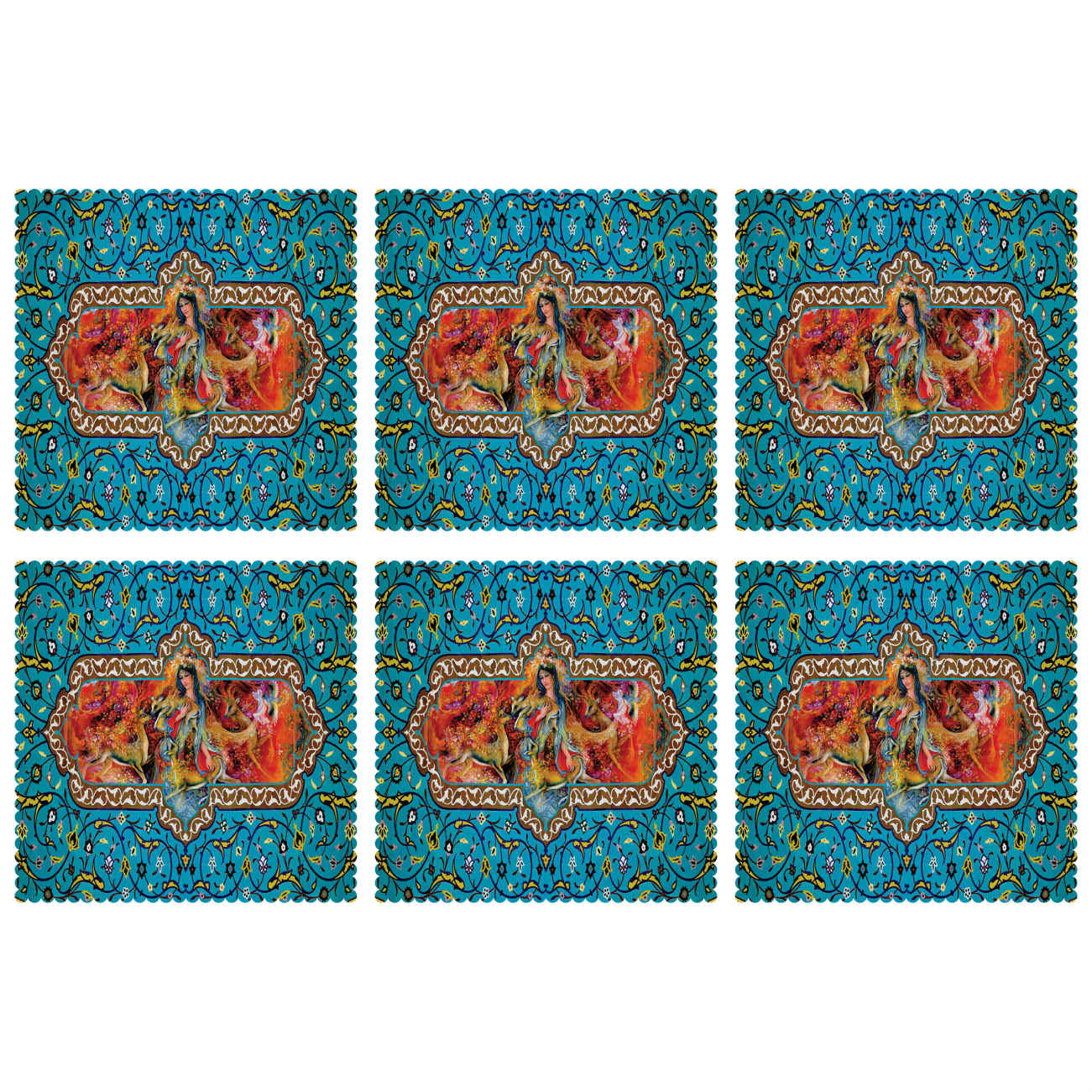 Price and Buy Classic Persian Miniature Placemat – Perfect for Dining Decor (Set of 6)_69020731341f3.jpeg Price and Buy Classic Persian Miniature Placemat – Perfect for Dining Decor (Set of 6) - Image 1