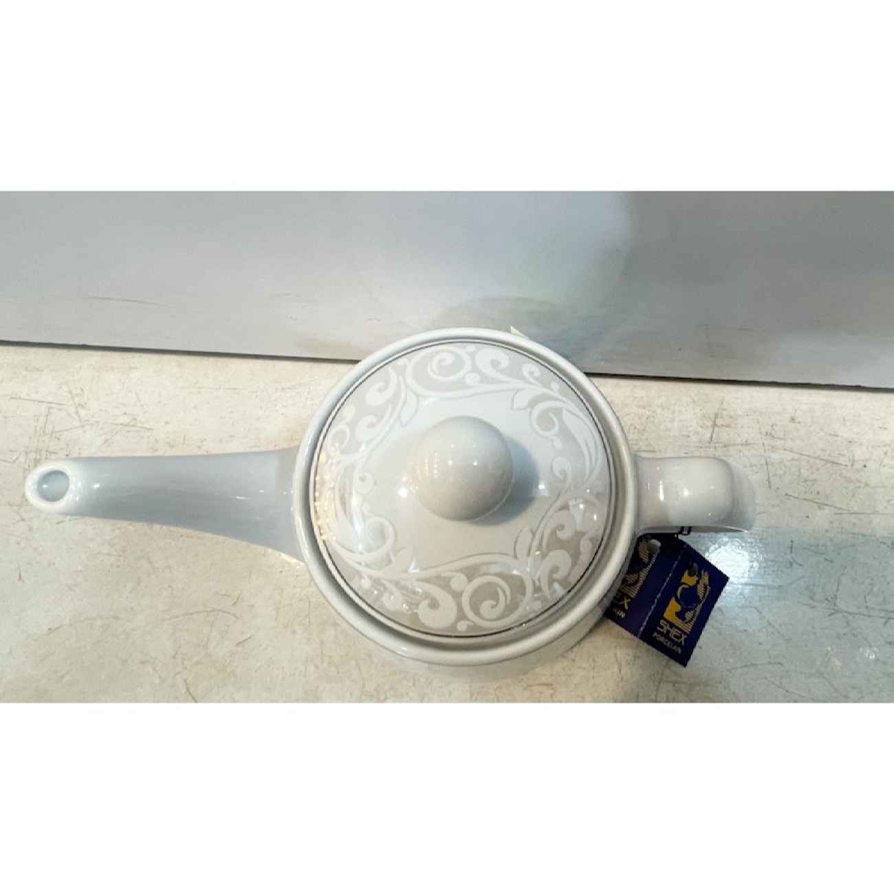 Price and Buy Classic Porcelain Serving Teapot in Floral Design White - Image 6