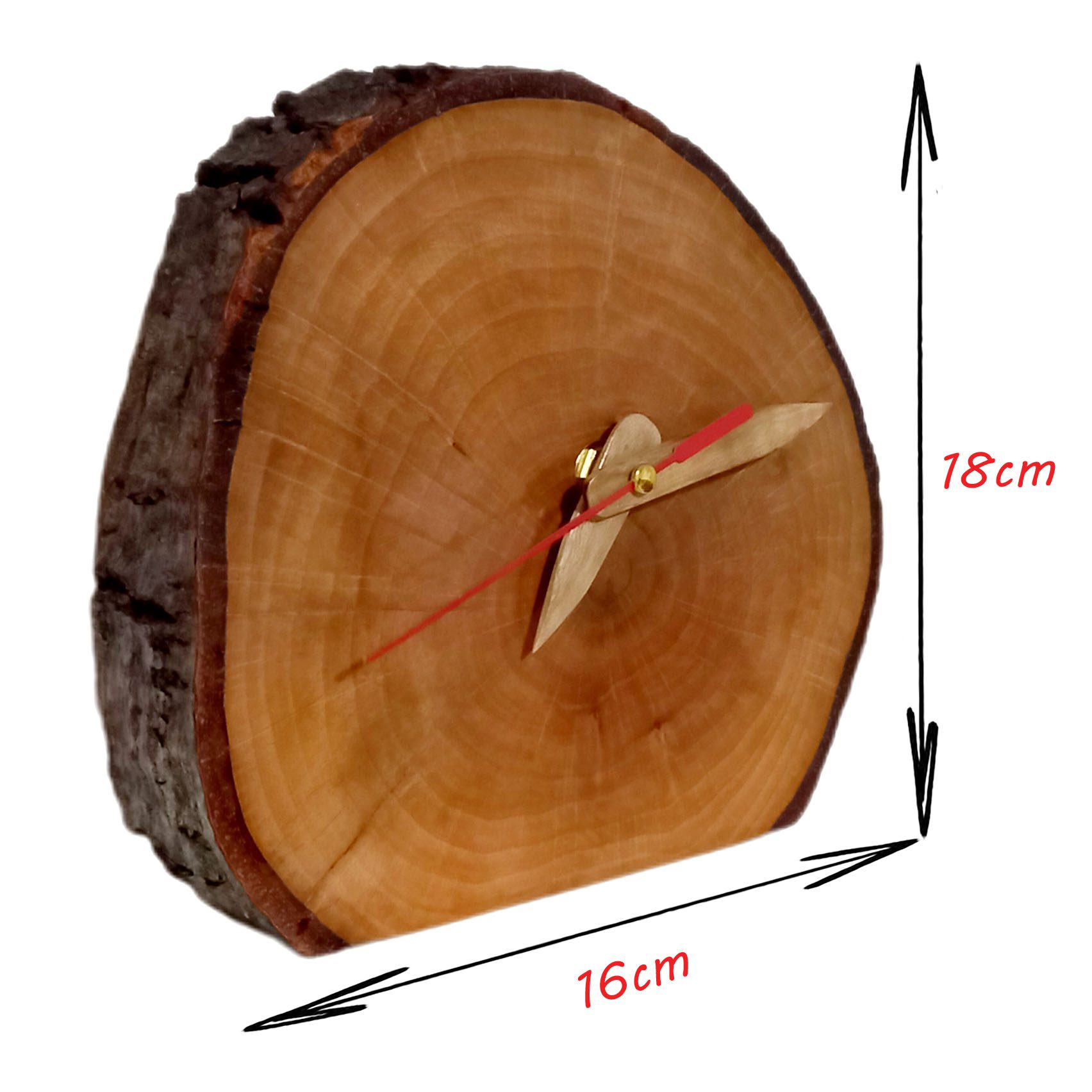 Price and Buy Classic Wood Desk Clock – Perfect for Home or Office - Image 3