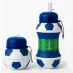 Price and Buy Collapsible Silicone Water Bottle – Soccer Ball Design, 0.55 L Capacity