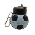 Price and Buy Collapsible Silicone Water Bottle – Soccer Ball Design, 0.55 L Capacity - Image 3