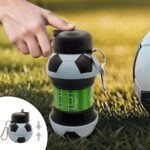 Price and Buy Collapsible Silicone Water Bottle – Soccer Ball Design, 0.55 L Capacity - Image 4