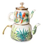 Price and Buy Colorful Enamel Kettle and Teapot Combo – Suitable for Daily Use or Decor