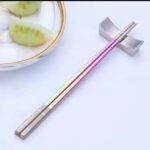 Price and Buy Colorful Stainless Steel Chopsticks, Rust and Scratch Resistant (1 Set) - Image 4