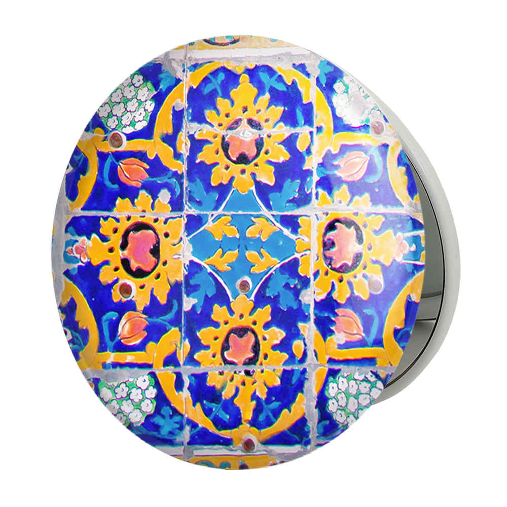 Price and Buy Compact Pocket Mirror with Persian Inspired Shina Design