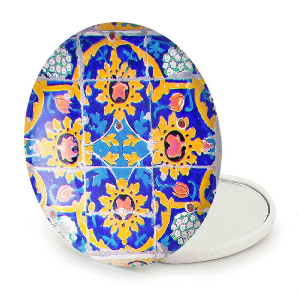 Price and Buy Compact Pocket Mirror with Persian Inspired Shina Design - Image 5