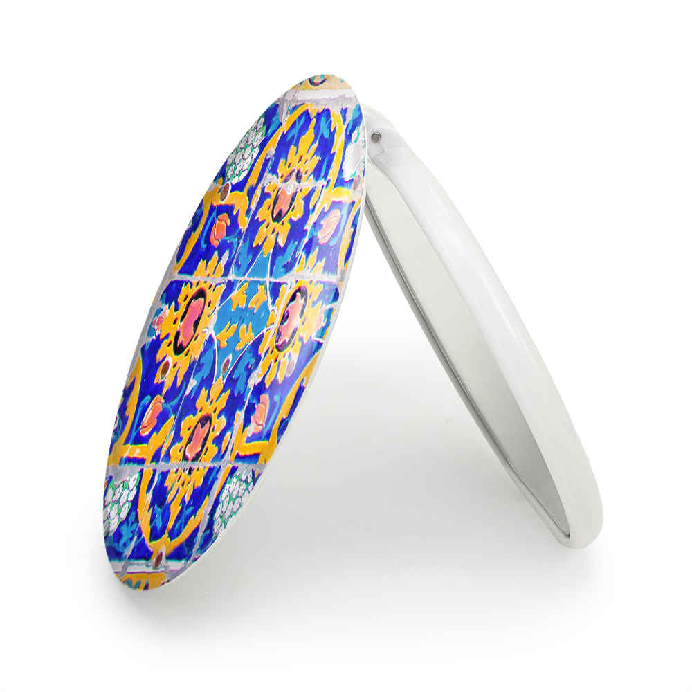 Price and Buy Compact Pocket Mirror with Persian Inspired Shina Design - Image 6