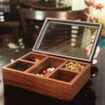 Price and Buy Compact Tea Storage Box with Classic Wood Detailing - Image 4
