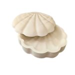 Price and Buy Concrete Seashell-Design Jewelry Box With Lid for Rings, Earrings, and Small Accessories