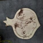 Price and Buy Concrete Tray Pomegranate Design – Elegant Handcrafted Decorative Piece for Home or Office - Image 4