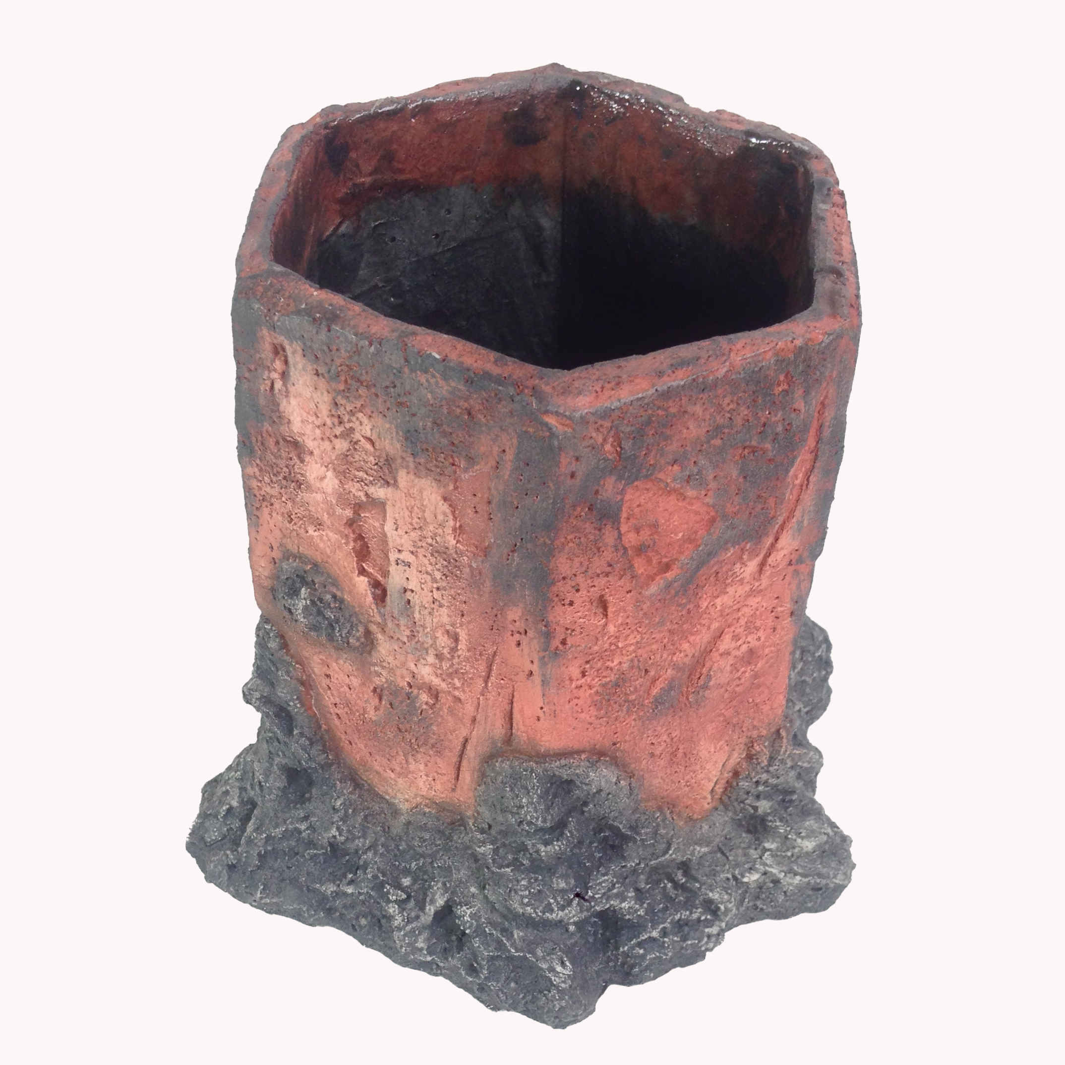 Price and Buy Concrete Vase Handcrafted with Tree Trunk Design for Modern Home - Image 4